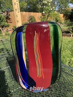 Stunning Murano Art Glass Sculpture By V. Frattini Giuliano Tosi Italy 15 Rare