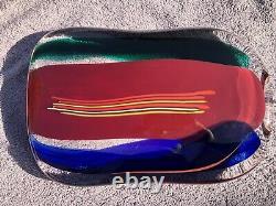 Stunning Murano Art Glass Sculpture By V. Frattini Giuliano Tosi Italy 15 Rare