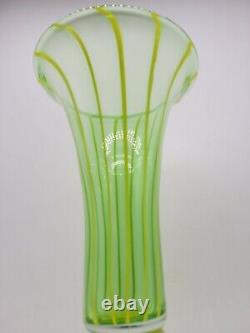 Stunning Vintage American Murano Studio Art Glass Tulip 12 Vase Hand Blown