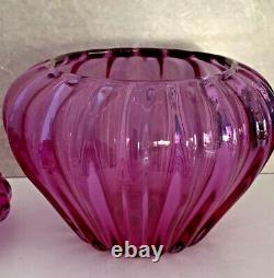 Super Rare Murano Glass Lidded Dish Bowl Hand Blown Bird Seguso