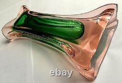 Superb Vintage Submerged Venetian Murano Sommerso Italian 10/26cm Glass Vase