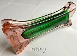 Superb Vintage Submerged Venetian Murano Sommerso Italian 10/26cm Glass Vase