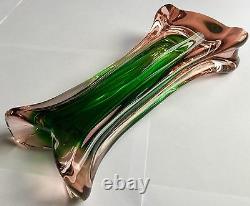 Superb Vintage Submerged Venetian Murano Sommerso Italian 10/26cm Glass Vase