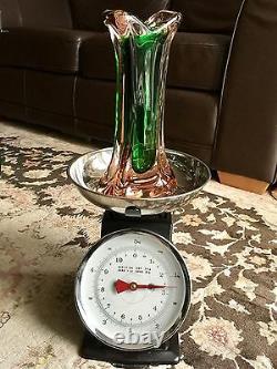 Superb Vintage Submerged Venetian Murano Sommerso Italian 10/26cm Glass Vase