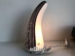 Tall Rare MID Century Res Murano Italy Hand Blown Glass Table Lamp Venini