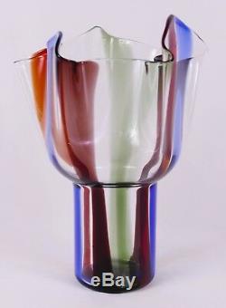 Timo Sarpaneva for Venini Murano Glass Kukinto Vase Perfect