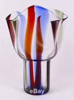 Timo Sarpaneva for Venini Murano Glass Kukinto Vase Perfect