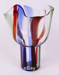 Timo Sarpaneva for Venini Murano Glass Kukinto Vase Perfect