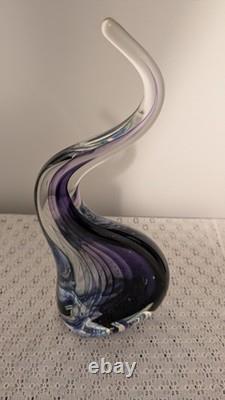 True Art! Dichroic Blown Glass, Iridescent Murano Italy. Signed! Rare