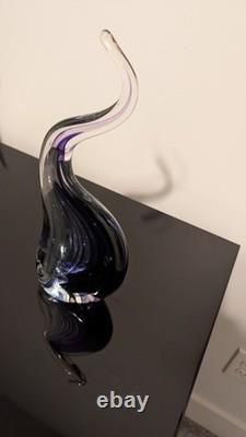 True Art! Dichroic Blown Glass, Iridescent Murano Italy. Signed! Rare
