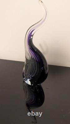True Art! Dichroic Blown Glass, Iridescent Murano Italy. Signed! Rare
