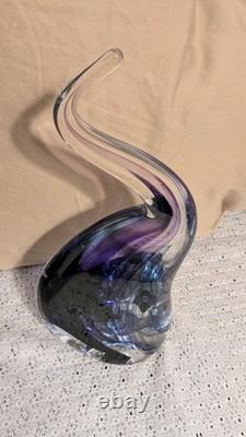 True Art! Dichroic Blown Glass, Iridescent Murano Italy. Signed! Rare
