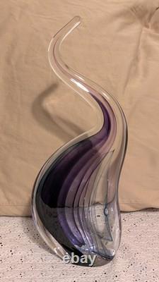 True Art! Dichroic Blown Glass, Iridescent Murano Italy. Signed! Rare
