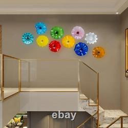 Unique Hand Blown Murano Glass Wall Plates for Home Decor