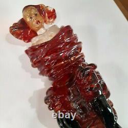 V. Nason Murano Hand Blown Woman Sitting (Signed, Dated, & #'d)
