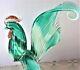 VERY RARE! 10.5 Vintage Antique Hand Blown Glass Rooster Peacock Bird Murano