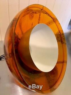 VINTAGE DORIA LIGHT FIXTURE HAND BLOWN MURANO GLASS & ALUMINUM RARE MCM 60s 70s