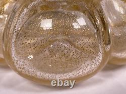 VTG Archimede Seguso Studio Art Murano Hand Blown Glass Gold Fleck Fruit Tomato