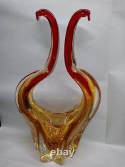 VTG Hand Blown Art Glass Sculpture