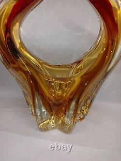 VTG Hand Blown Art Glass Sculpture