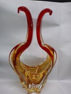 VTG Hand Blown Art Glass Sculpture