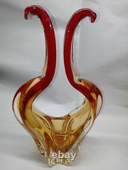 VTG Hand Blown Art Glass Sculpture