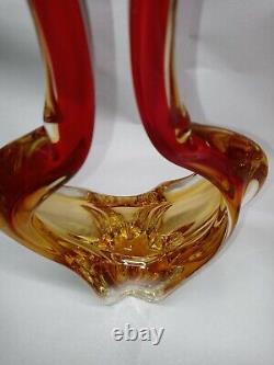 VTG Hand Blown Art Glass Sculpture