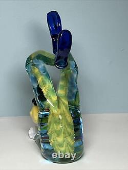 VTG Hand Blown Murano Glass Clown Upside Down Acrobat 8.5 JICO