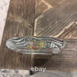 VTG Hand-blown Murano Art Glass Aquarium Sculpture, Lume & Sommerso Styles MCM