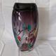 VTG Large Hand Blown Murano Murrine Abstract Art Glass Vase Signed