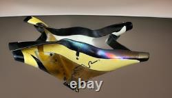 VTG Large Mid-Century Murano Style Vase Hand Blown Italian Art Glass Heavy 1970s