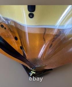 VTG Large Mid-Century Murano Style Vase Hand Blown Italian Art Glass Heavy 1970s