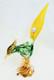VTG Murano Art Glass Hand Blown Pheasant withGold Flecks Original Sticker 13.25H