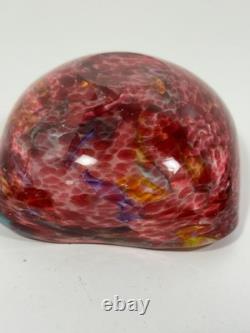 VTG Murano Art Glass Tutti-Frutti Bowl Hand Blown Italian 4 Heavy