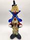 VTG Murano Art Hand Blown Glass Clown Collectible 11 inch Very Good Condition