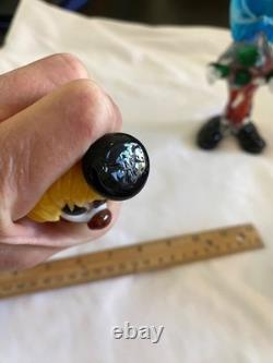 VTG Murano Hand Blown Glass Clown Figurine Original Italy 1950s Smiling, Ball