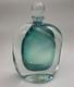 VTG Murano Style Perfume Bottle Decanter Heavy Hand Blown Swirl Art Glass