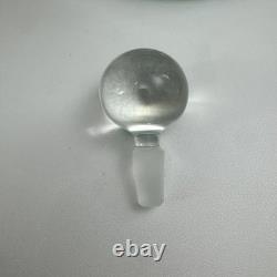 VTG Murano Style Perfume Bottle Decanter Heavy Hand Blown Swirl Art Glass