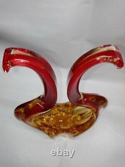 VTG Murano Style Venetian Hand Blown Art Glass Sculpture