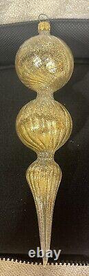 VTG Set Of Venetian Murano Hand-Blown Glass Christmas Tree Ornaments