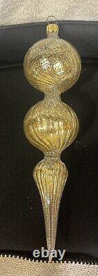 VTG Set Of Venetian Murano Hand-Blown Glass Christmas Tree Ornaments