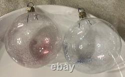 VTG Set Of Venetian Murano Hand-Blown Glass Christmas Tree Ornaments