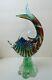 Venetian 1950s Murano Art Glass Barbini Fish Sculpture 11 Tall Superb Colors
