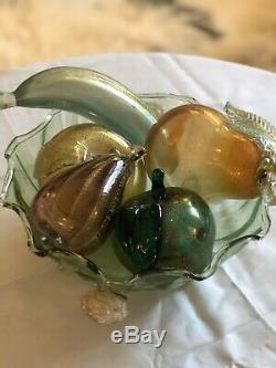 Venetian Glass Fruit Hand Blown In Murano