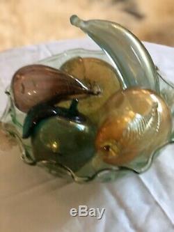 Venetian Glass Fruit Hand Blown In Murano