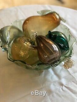 Venetian Glass Fruit Hand Blown In Murano