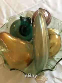 Venetian Glass Fruit Hand Blown In Murano