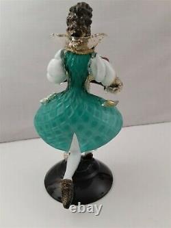 Venetian Murano Glass Blackamoor Figurine (Borovier & Toso) with Label