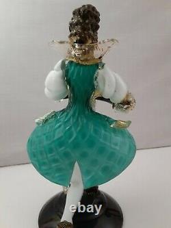 Venetian Murano Glass Blackamoor Figurine (Borovier & Toso) with Label