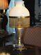 Venetian Murano Glass Lamp Hand blown Signed Gilt 24k Gold 1920s Beaded Shade